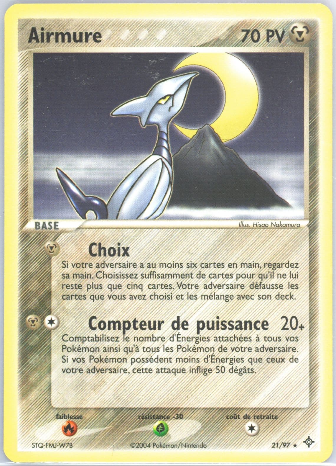 Airmure (21) 2004 Pokemon French EX Dragon