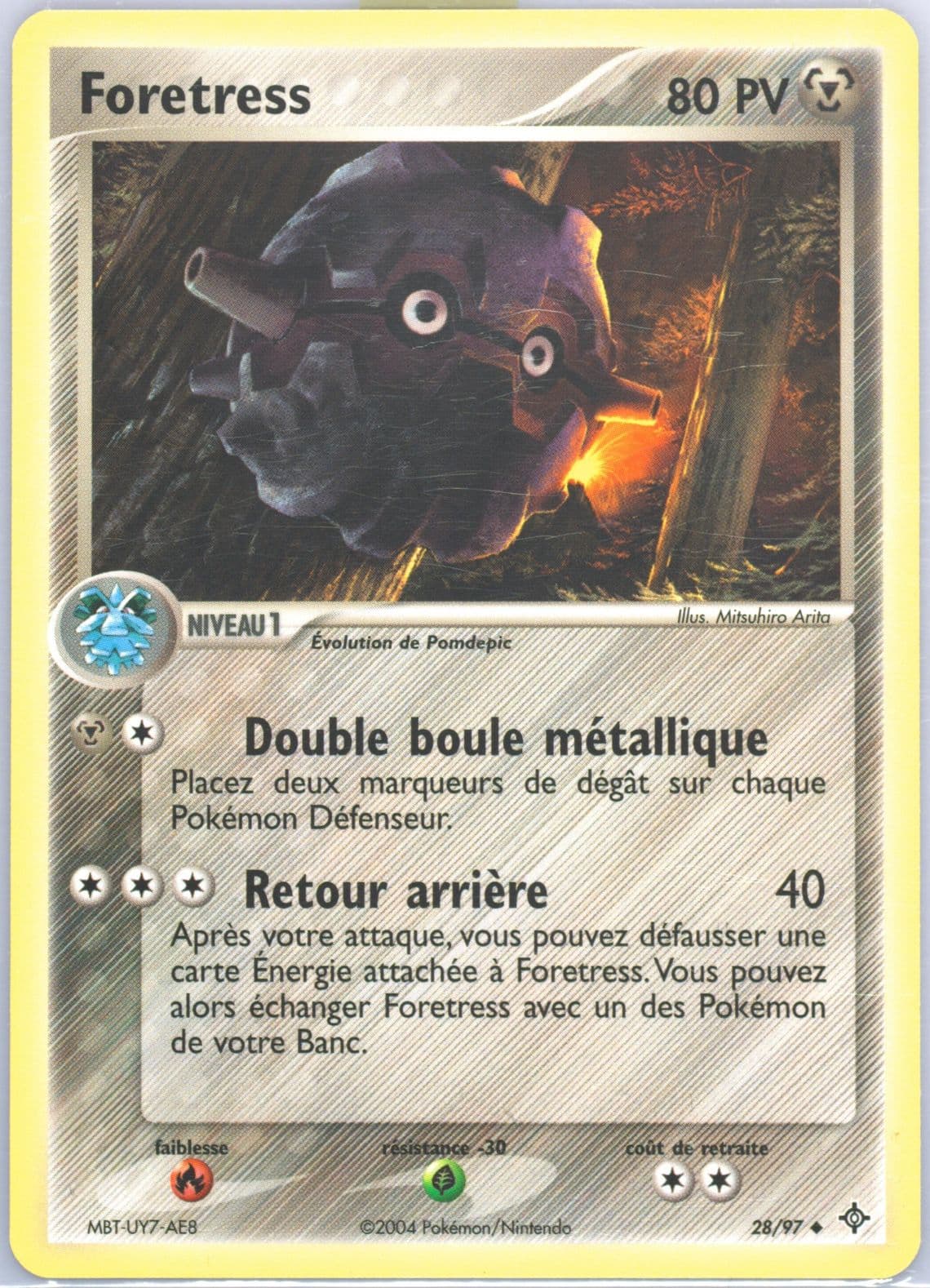 Foretress (28) 2004 Pokemon French EX Dragon