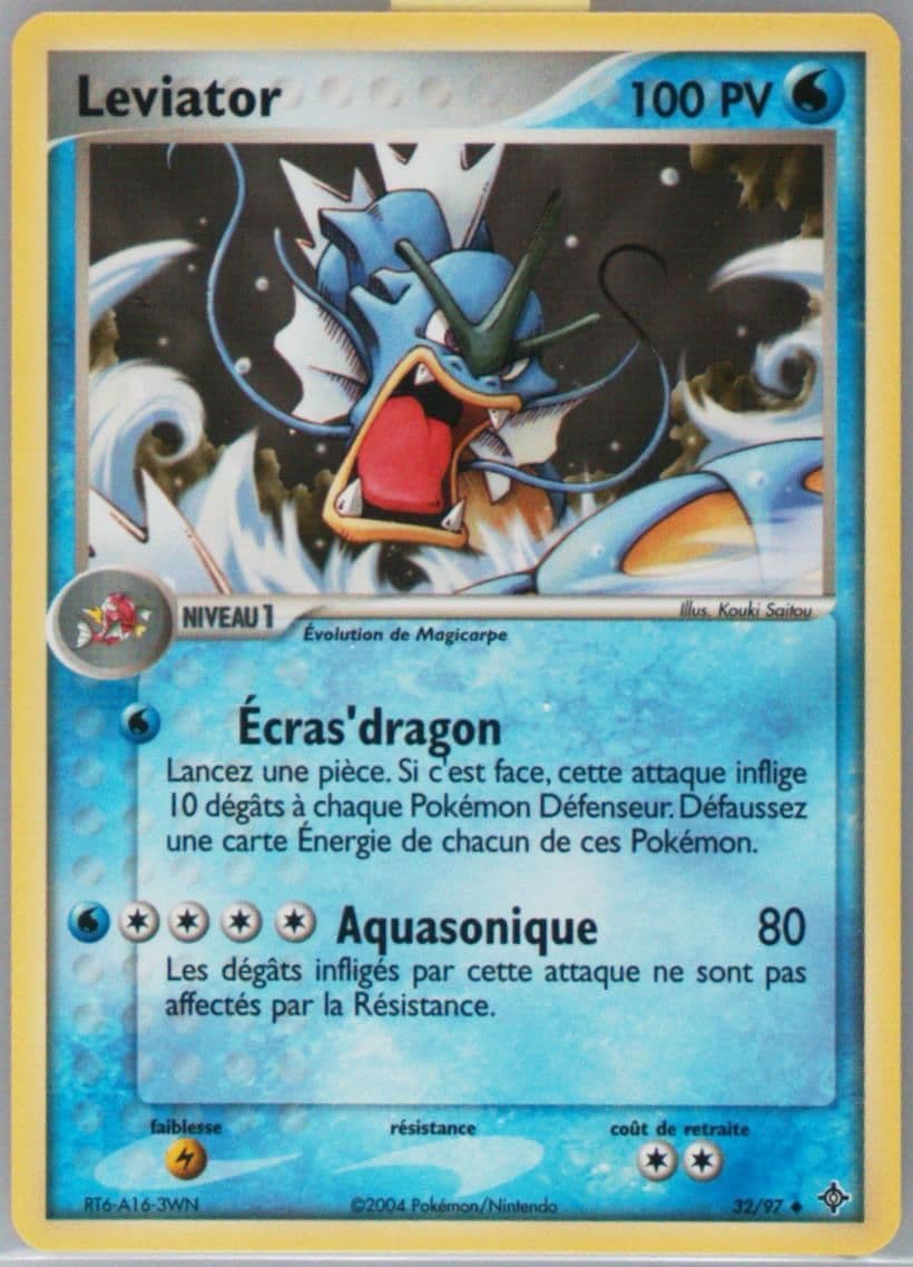 Leviator (32) 2004 Pokemon French EX Dragon