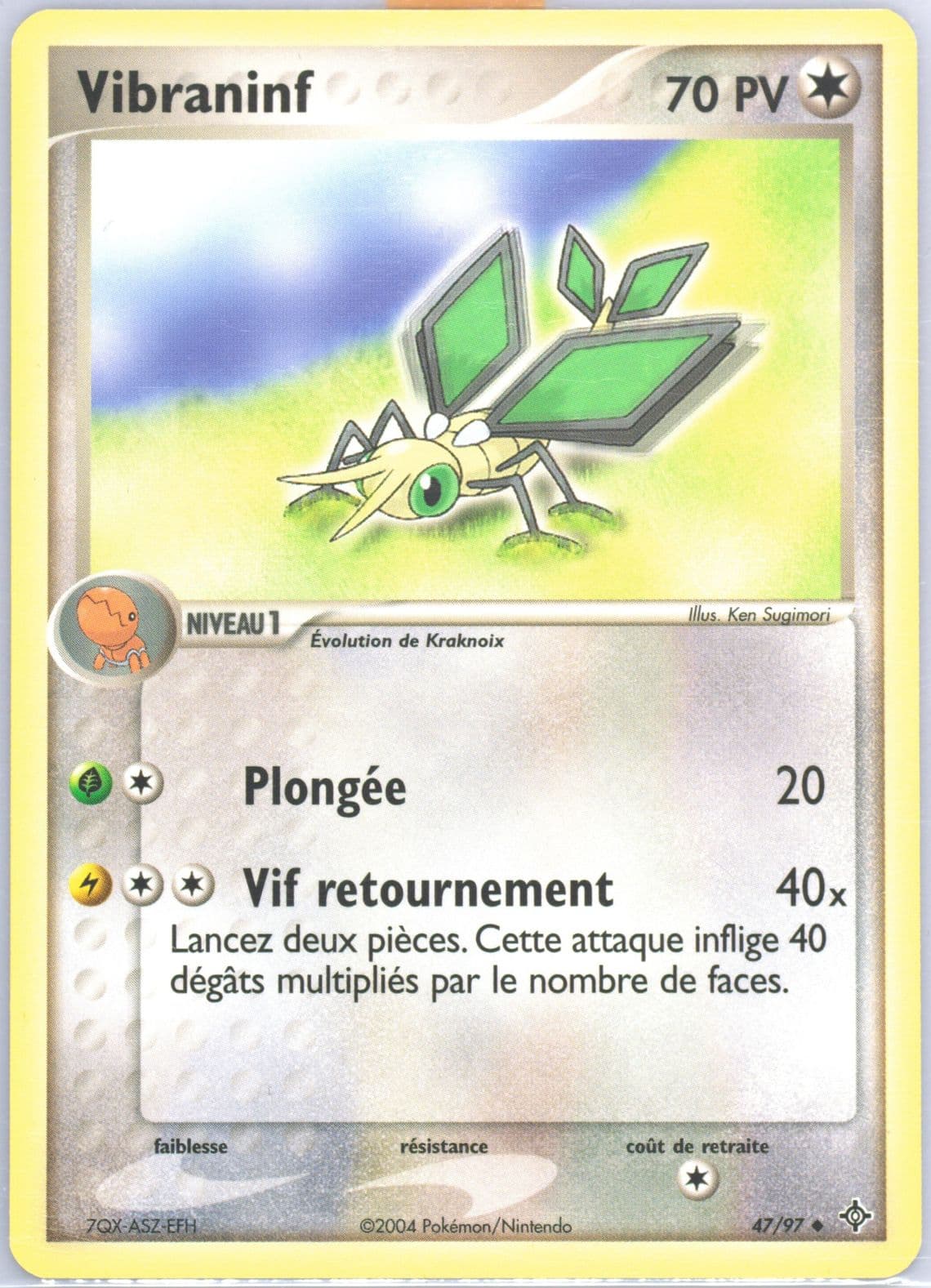 Vibraninf (47) 2004 Pokemon French EX Dragon