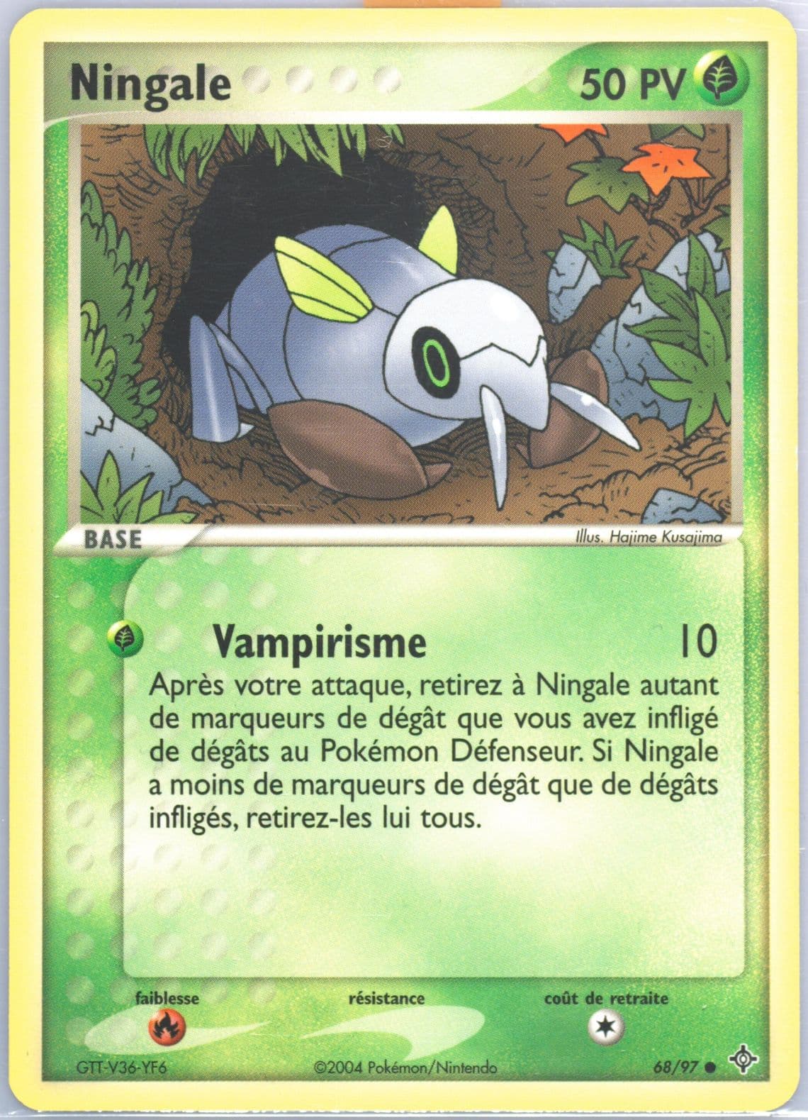 Ningale (68) 2004 Pokemon French EX Dragon