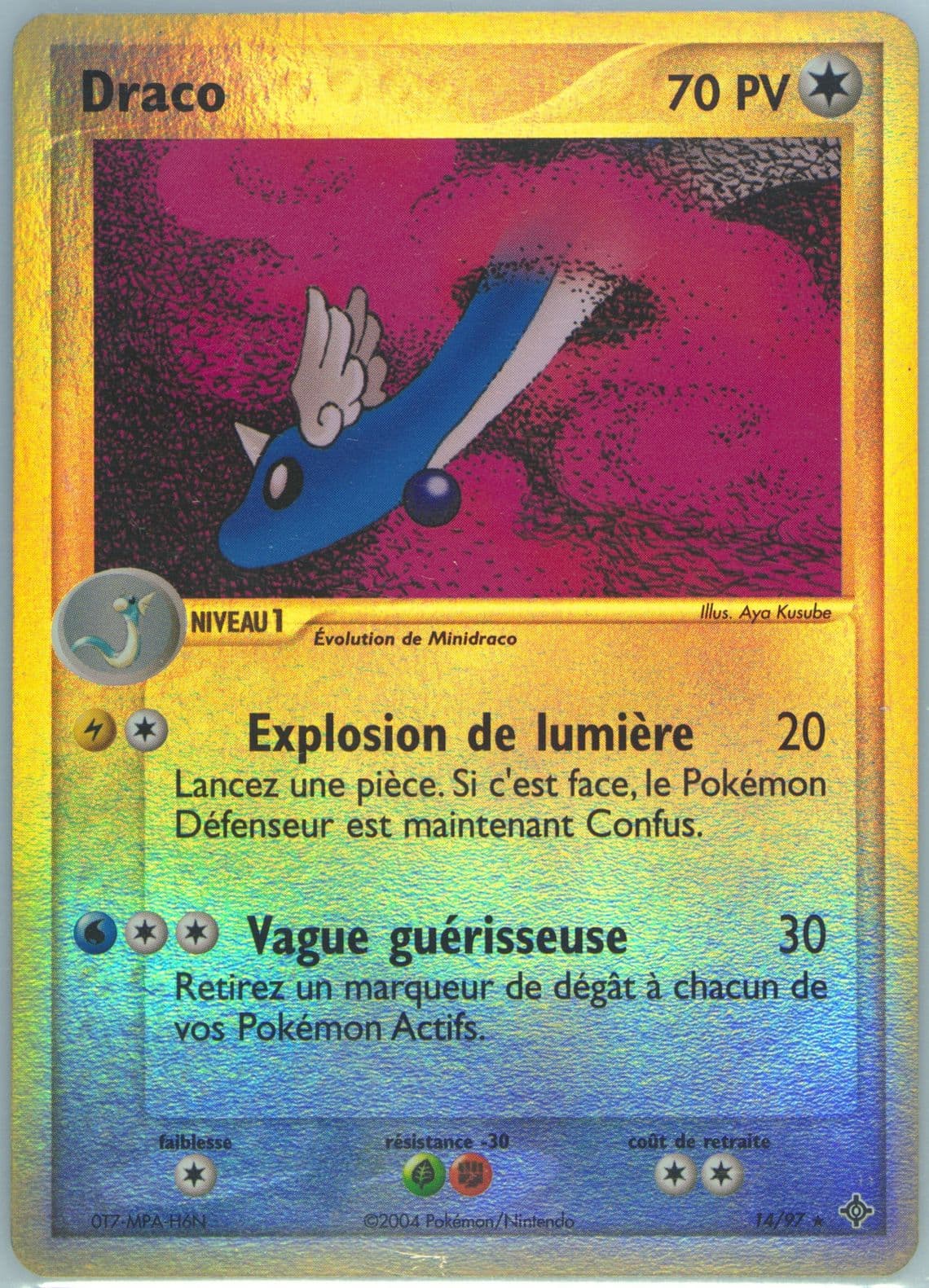 Draco-Reverse Foil (14) 2004 Pokemon French EX Dragon