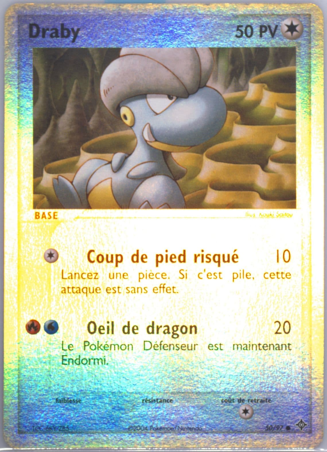 Draby-Reverse Foil (50) 2004 Pokemon French EX Dragon