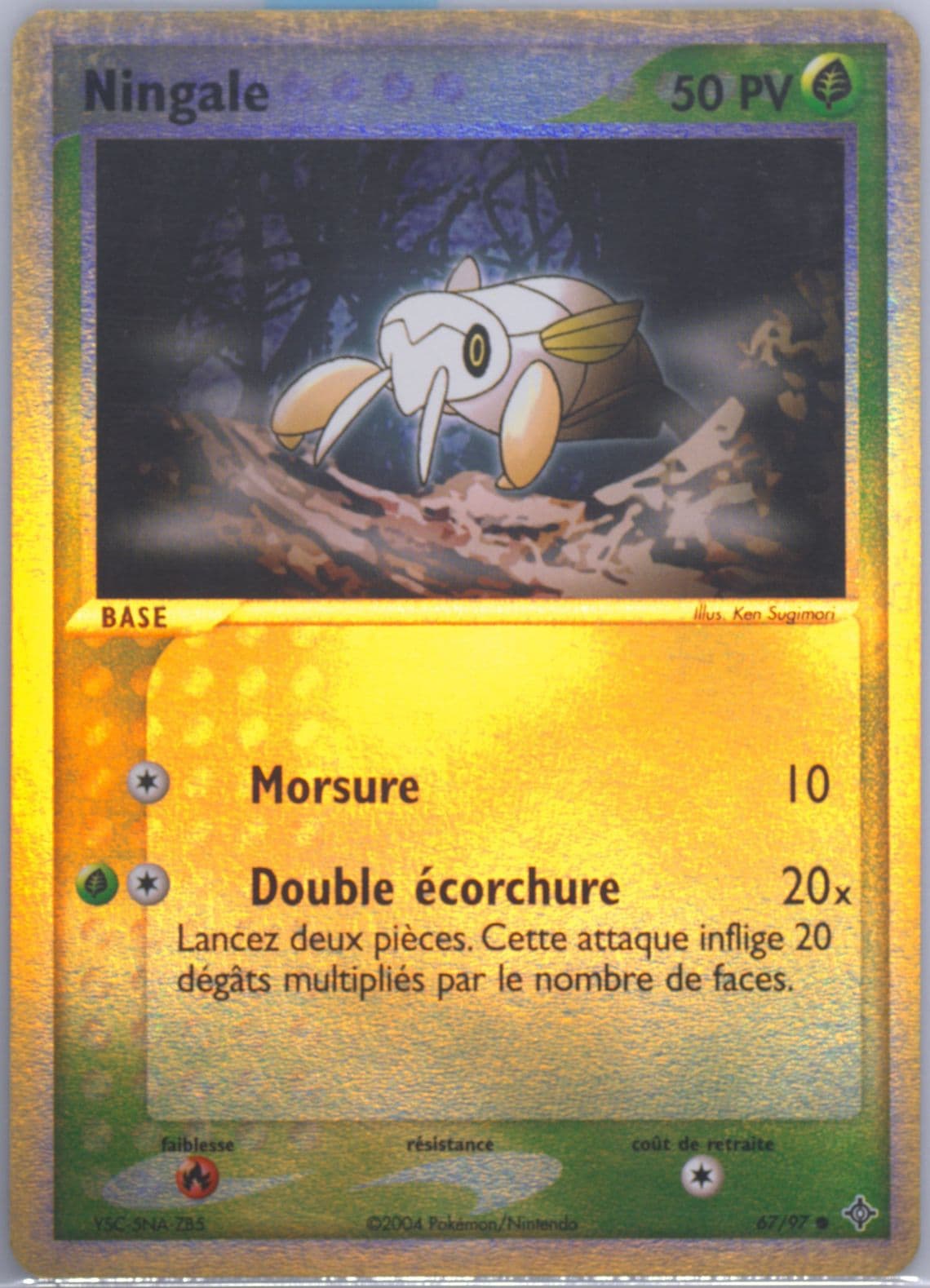 Ningale-Reverse Foil (67) 2004 Pokemon French EX Dragon