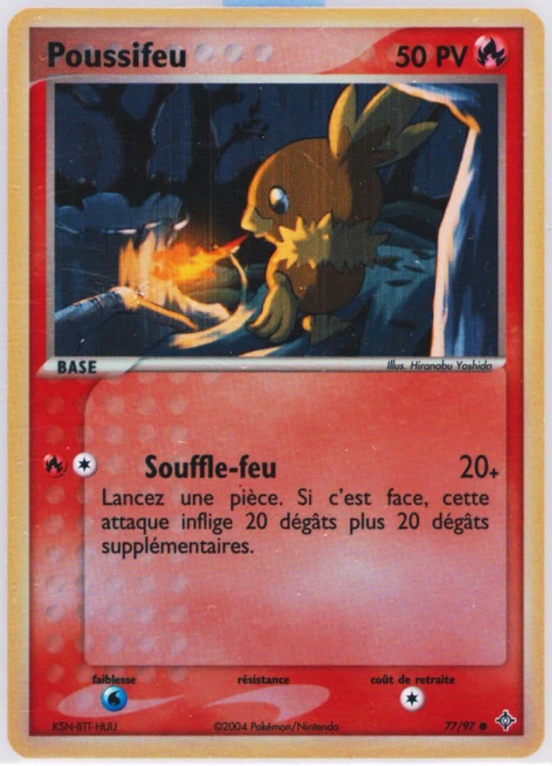 Poussifeu-Reverse Foil (77) 2004 Pokemon French EX Dragon
