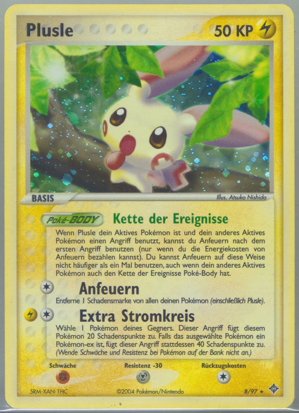 Plusle-Holo (8) 2004 Pokemon German EX Dragon