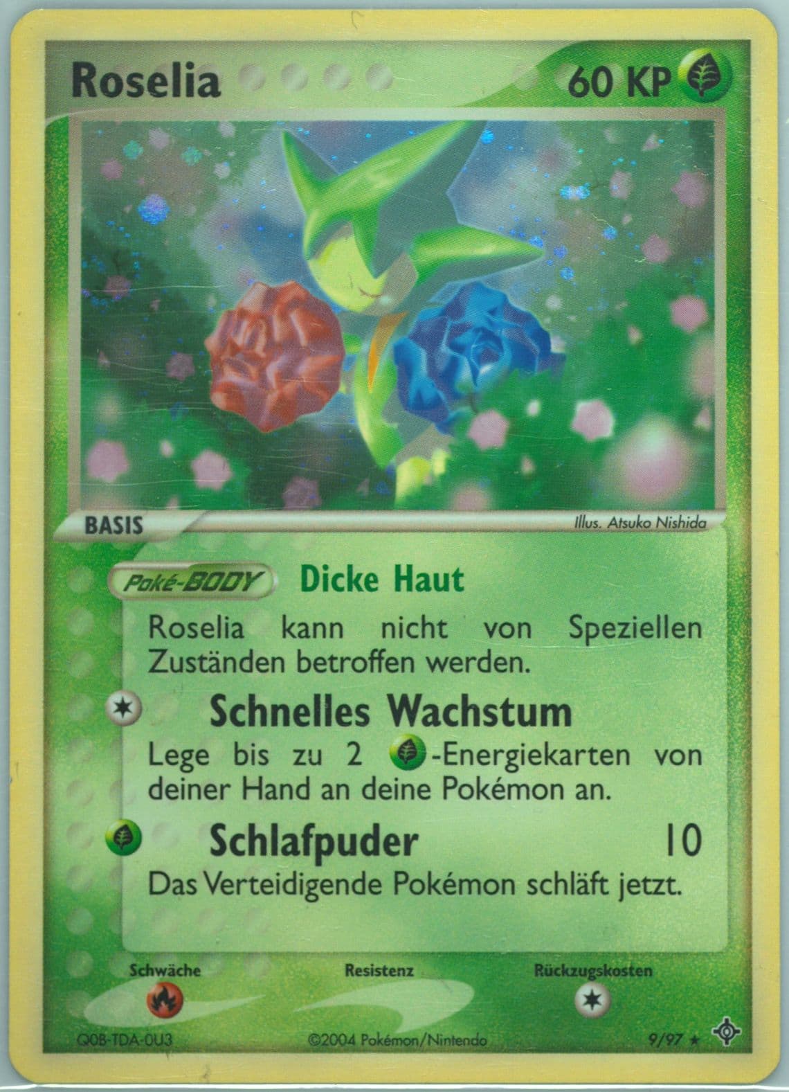 Roselia-Holo (9) 2004 Pokemon German EX Dragon