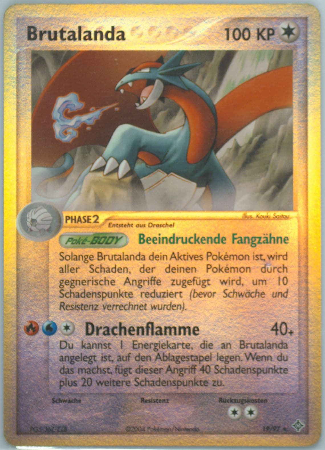 Brutalanda (19) 2004 Pokemon German EX Dragon