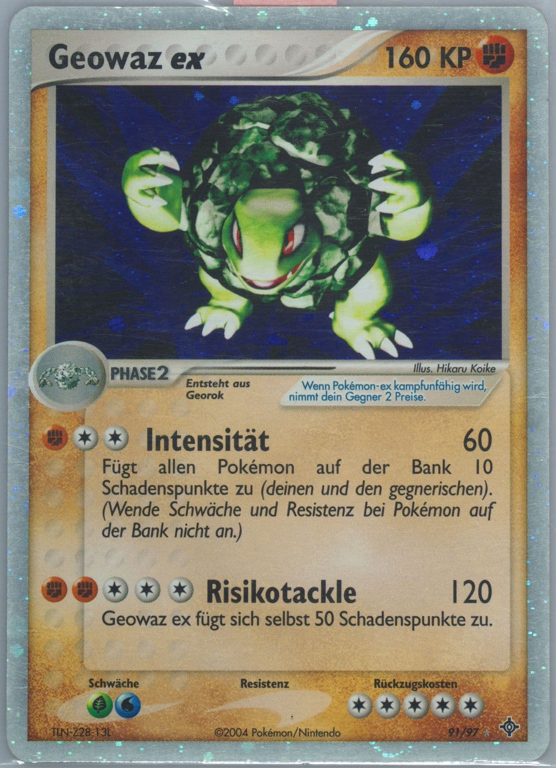 Geowaz EX-Holo (91) 2004 Pokemon German EX Dragon