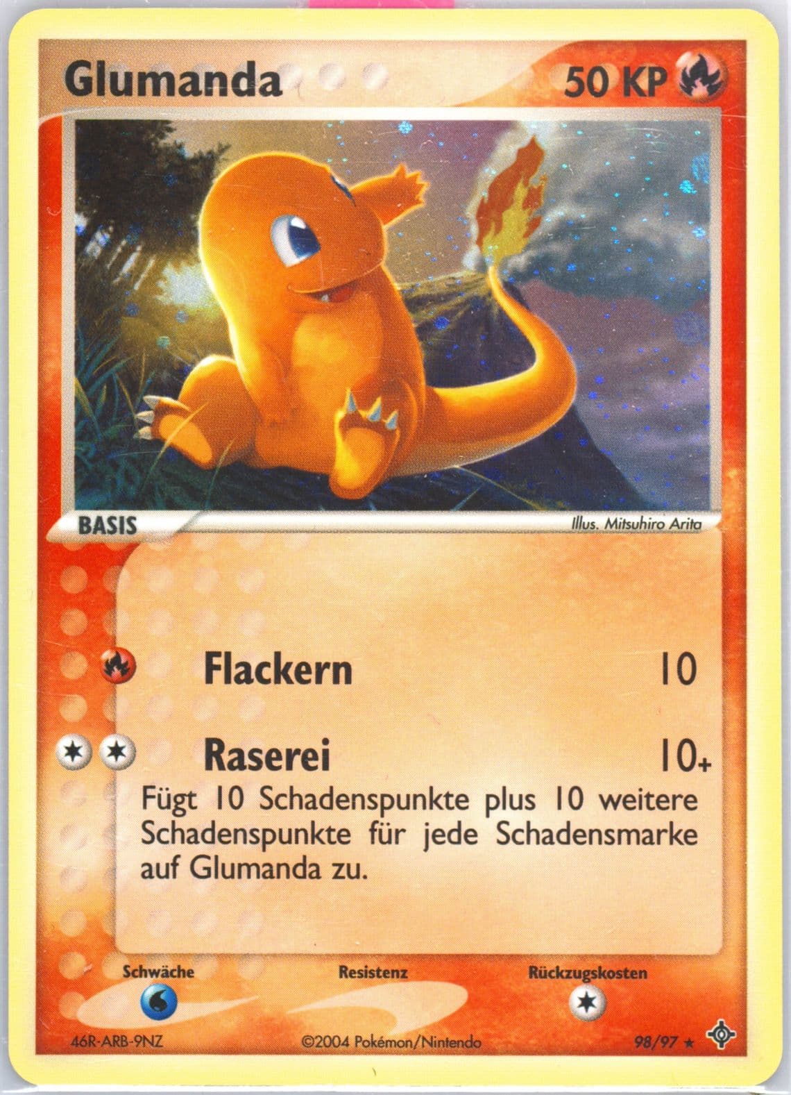 Glumanda-Holo (98) 2004 Pokemon German EX Dragon