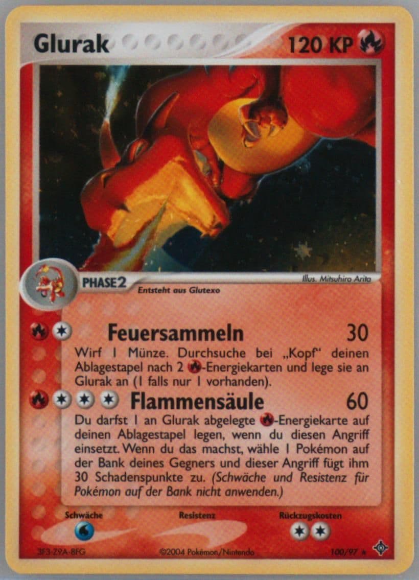 Glurak-Holo (100) 2004 Pokemon German EX Dragon