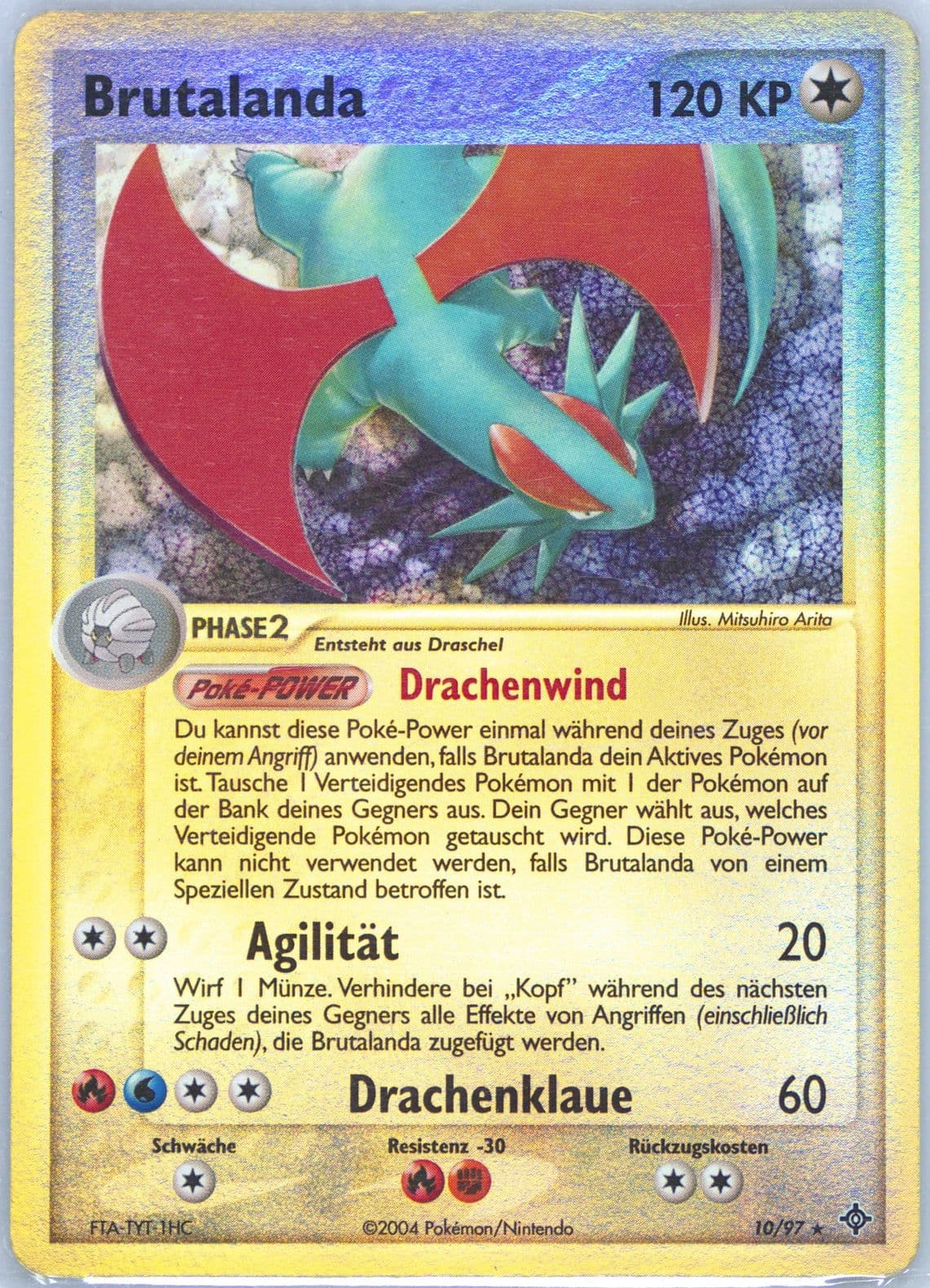 Brutalanda-Reverse Foil (10) 2004 Pokemon German EX Dragon