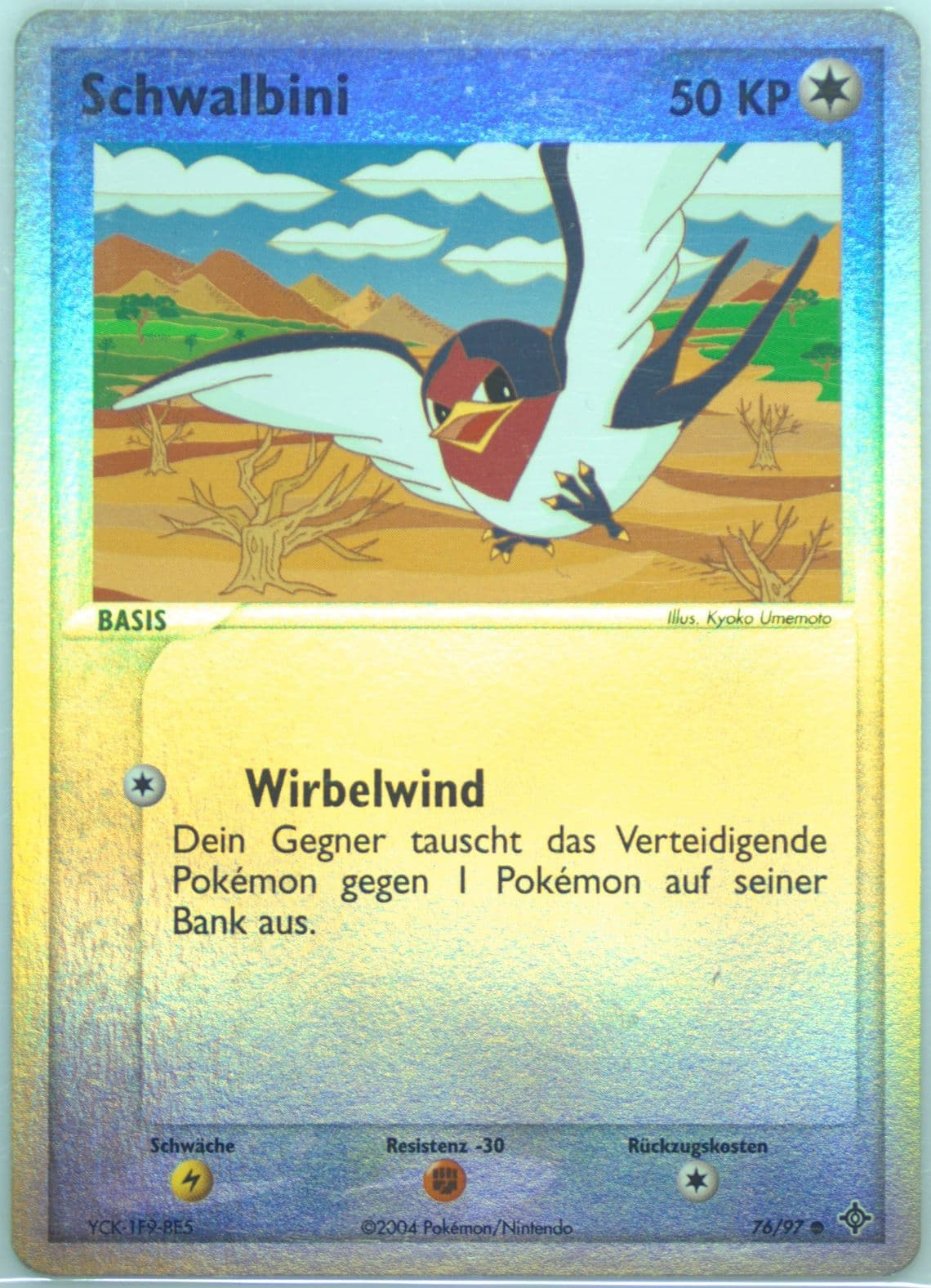 Schwalbini-Reverse Foil (76) 2004 Pokemon German EX Dragon