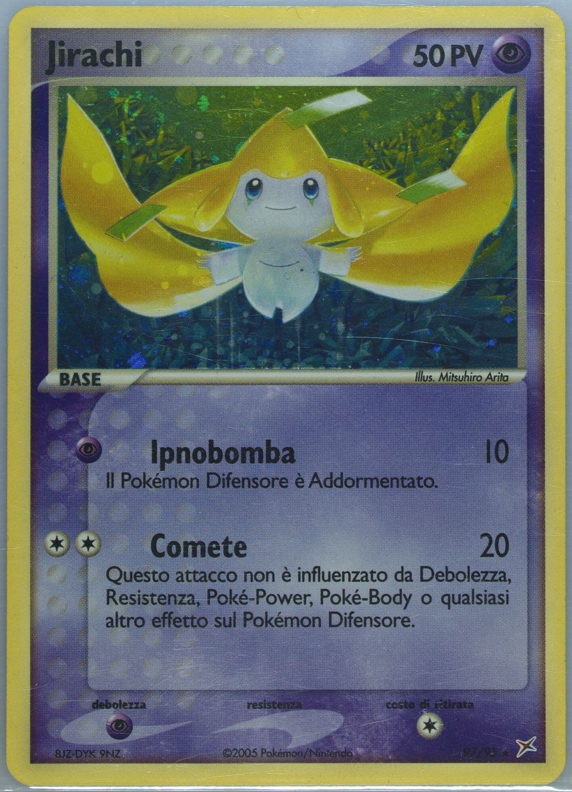 Jirachi-Holo (97) 2005 Pokemon Italian EX Team Magma VS Team Aqua