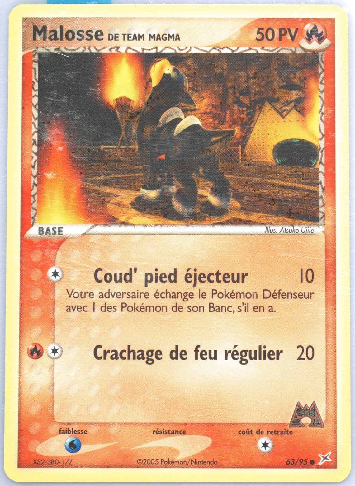 Malosse de Team Magma (63) 2005 Pokemon French EX Team Magma VS Team Aqua