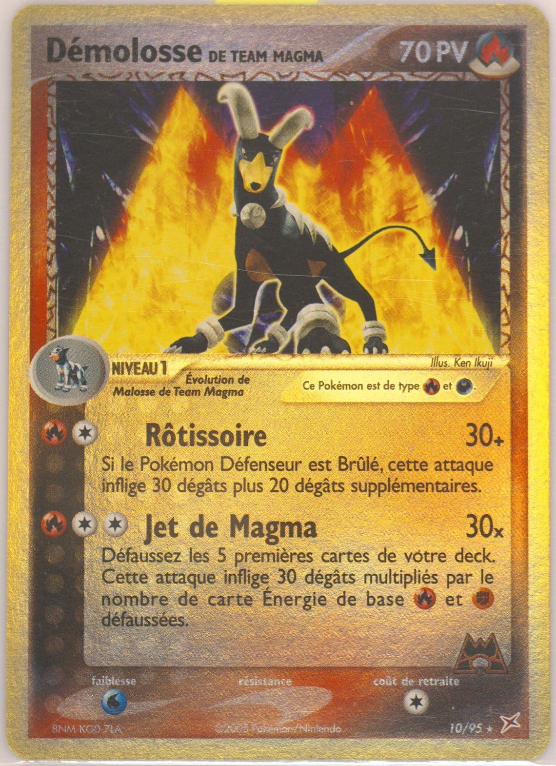 Demolosse de Team Magma-Reverse Foil (10) 2005 Pokemon French EX Team Magma VS Team Aqua