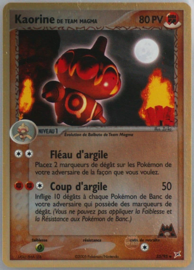 Kaorine de Team Magma-Reverse Foil (33) 2005 Pokemon French EX Team Magma VS Team Aqua