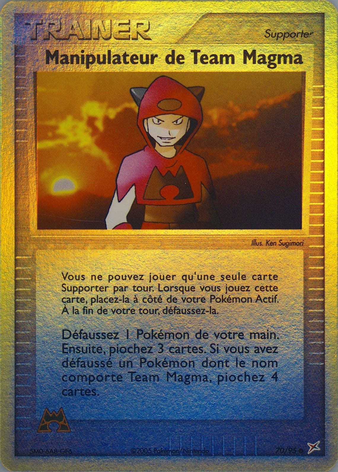 Manipulateur de Team Magma-Reverse Foil (70) 2005 Pokemon French EX Team Magma VS Team Aqua