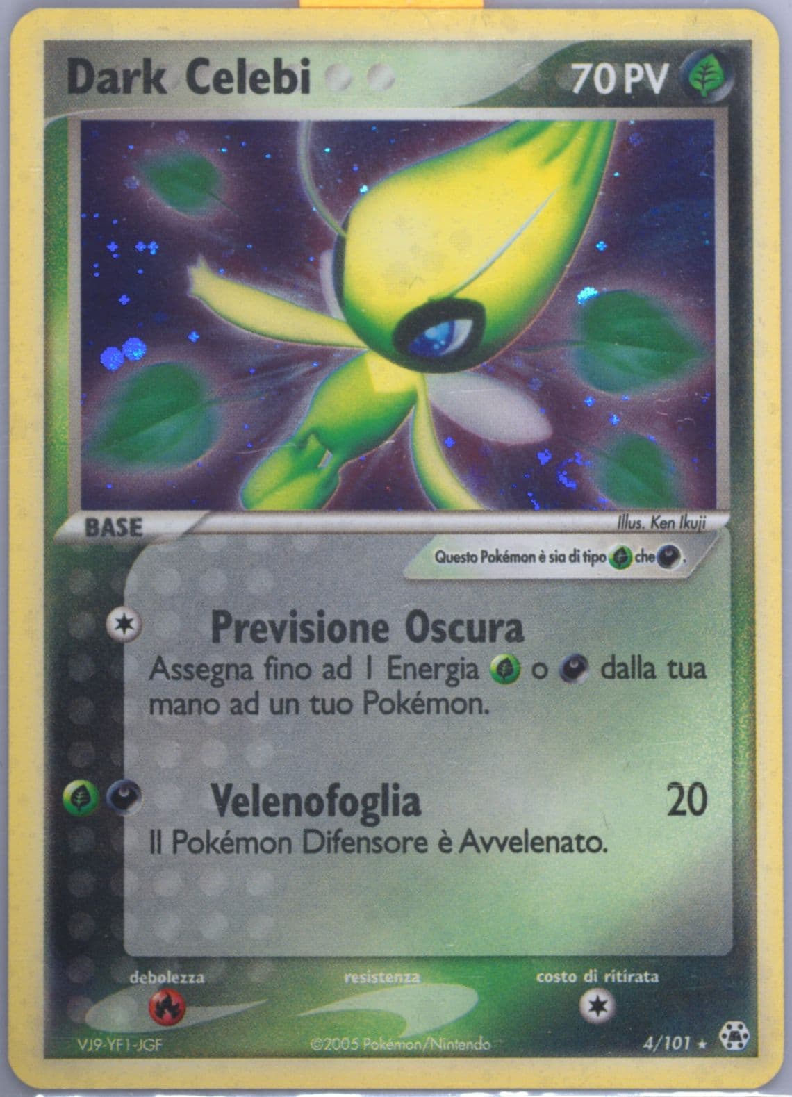 Dark Celebi-Holo (4) 2005 Pokemon Italian EX Hidden Legends