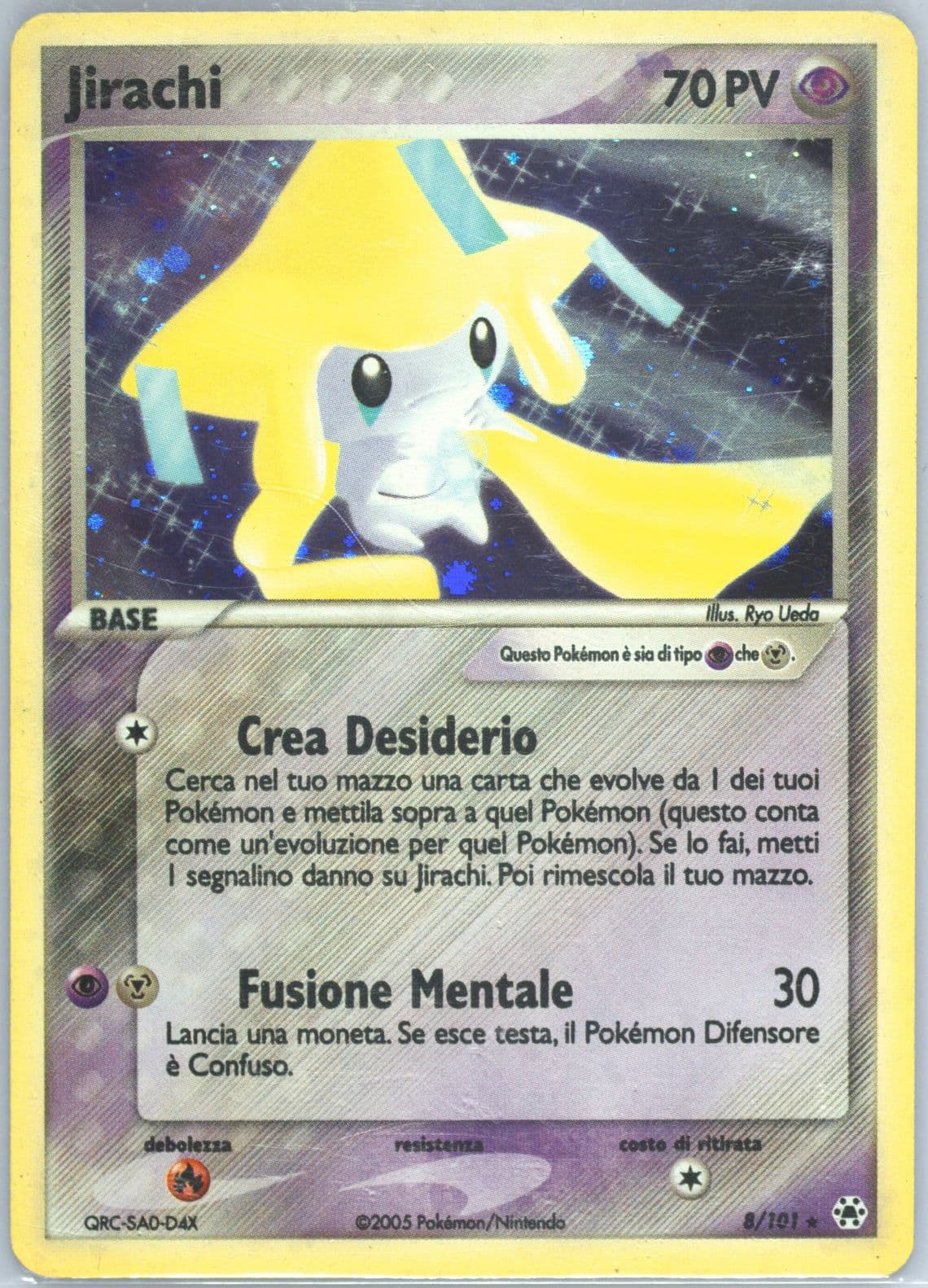 Jirachi-Holo (8) 2005 Pokemon Italian EX Hidden Legends