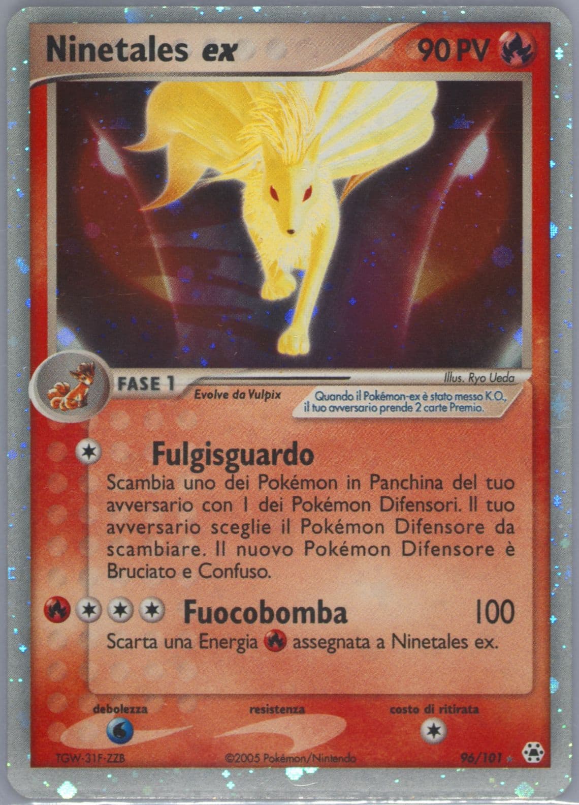 Ninetales EX-Holo (96) 2005 Pokemon Italian EX Hidden Legends