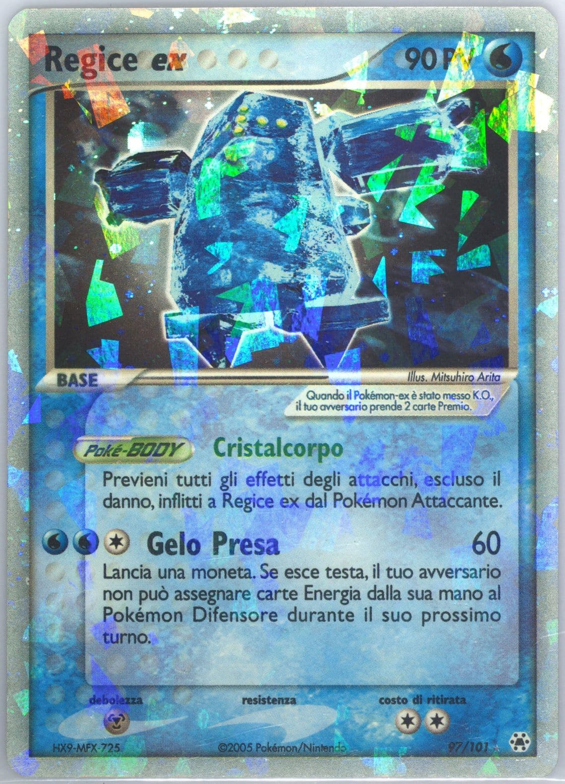 Regice EX-Holo (97) 2005 Pokemon Italian EX Hidden Legends