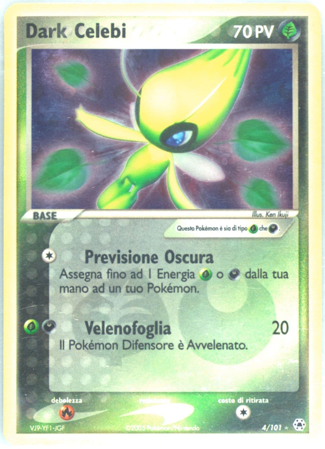 Dark Celebi-Reverse Foil (4) 2005 Pokemon Italian EX Hidden Legends