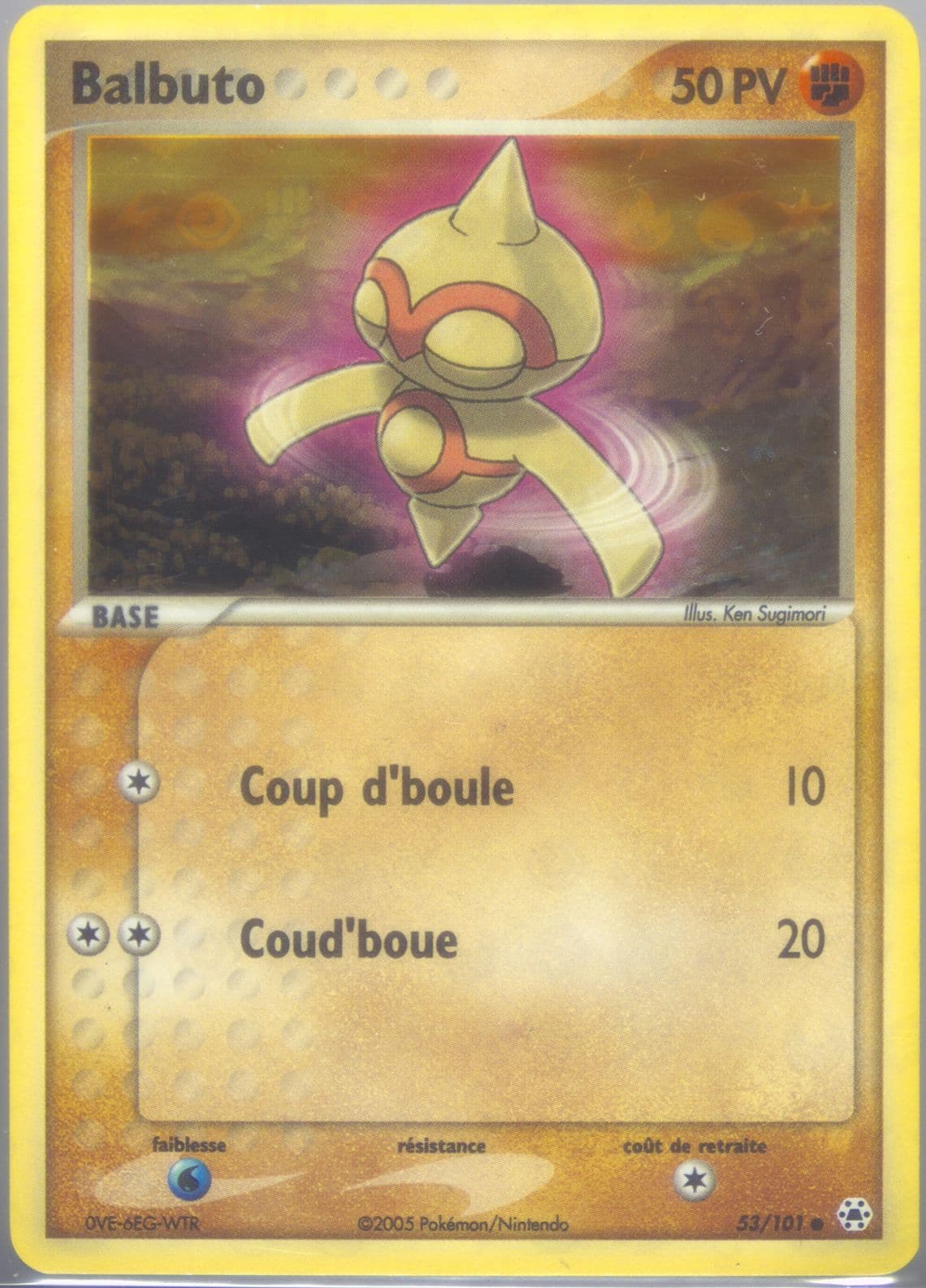 Balbuto-Reverse Foil (53) 2005 Pokemon French EX Hidden Legends
