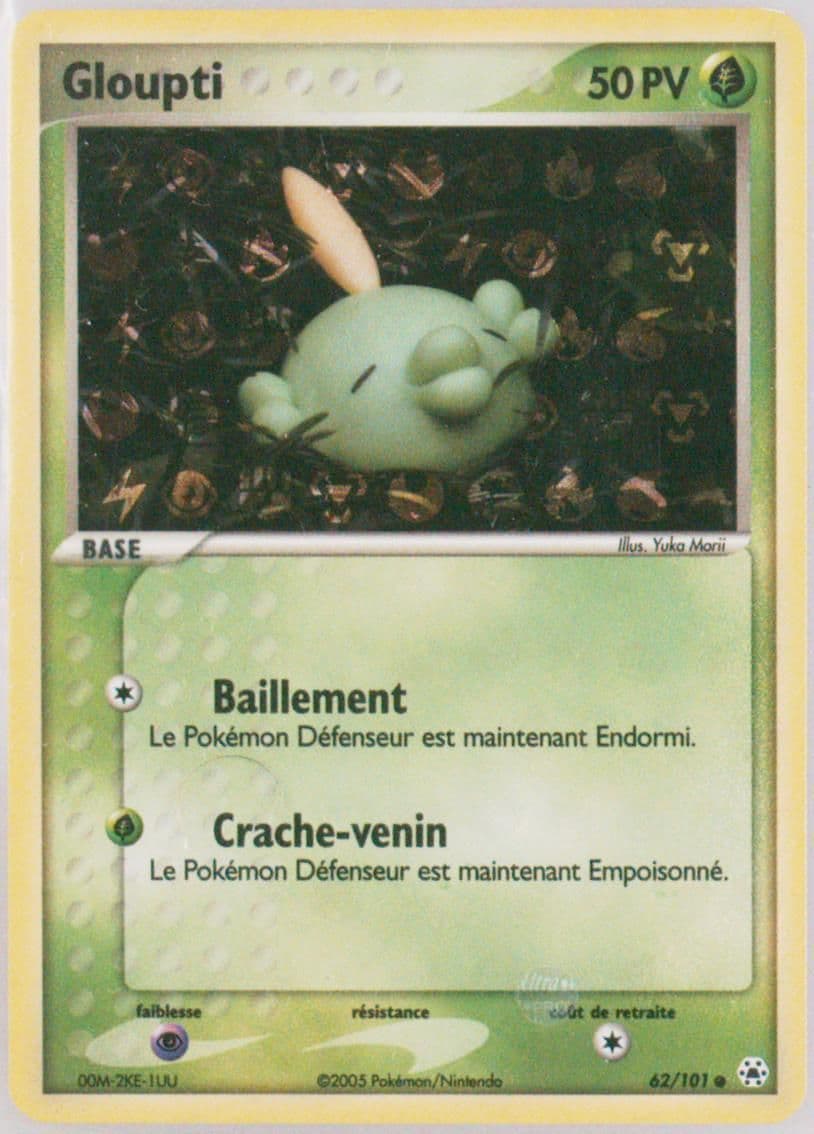 Gloupti-Reverse Foil (62) 2005 Pokemon French EX Hidden Legends
