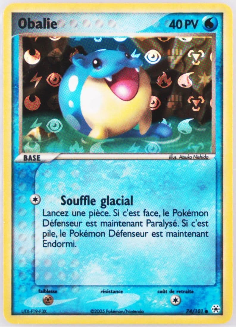 Obalie-Reverse Foil (74) 2005 Pokemon French EX Hidden Legends