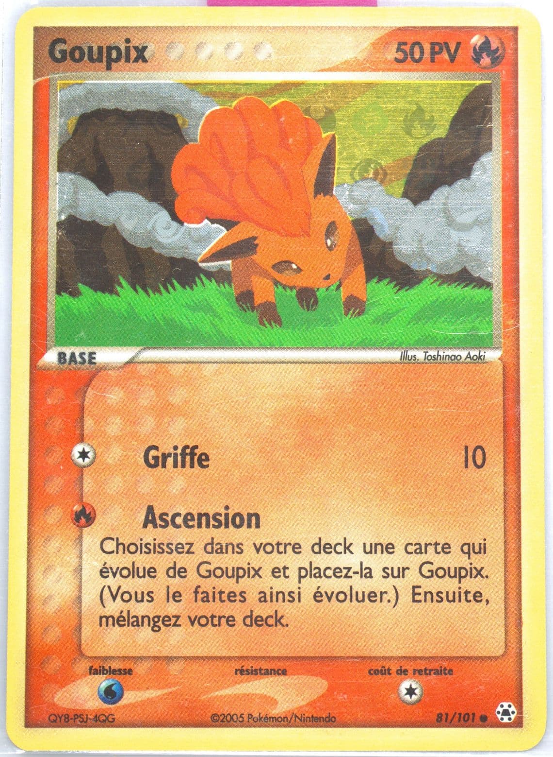 Goupix-Reverse Foil (81) 2005 Pokemon French EX Hidden Legends