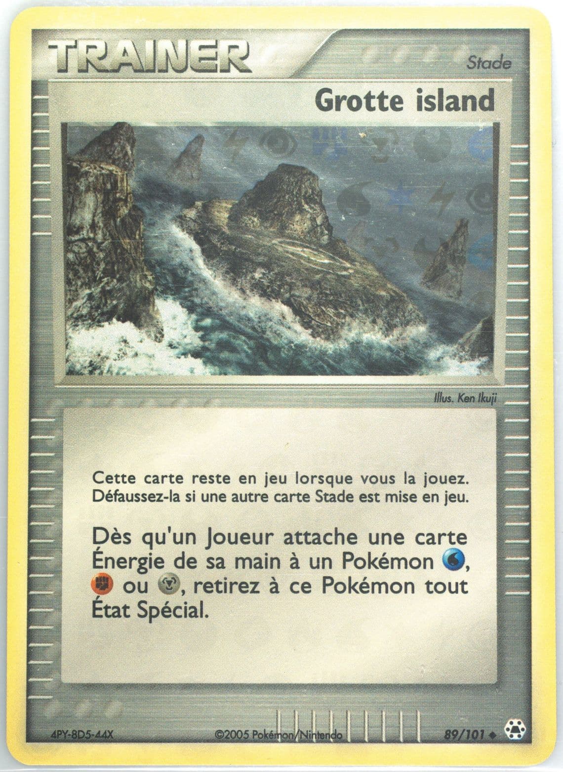 Grotte Island-Reverse Foil (89) 2005 Pokemon French EX Hidden Legends