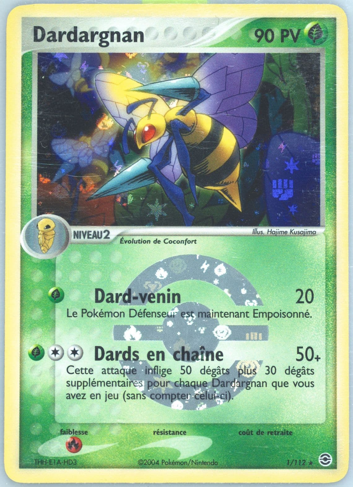 Dardargnan-Reverse Foil French (1) 2004 Pokemon EX Fire Red & Leaf Green