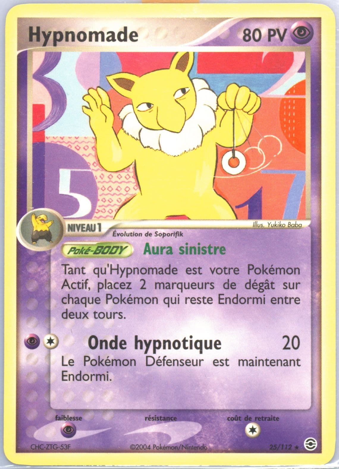 Hypnomade French (25) 2004 Pokemon EX Fire Red & Leaf Green