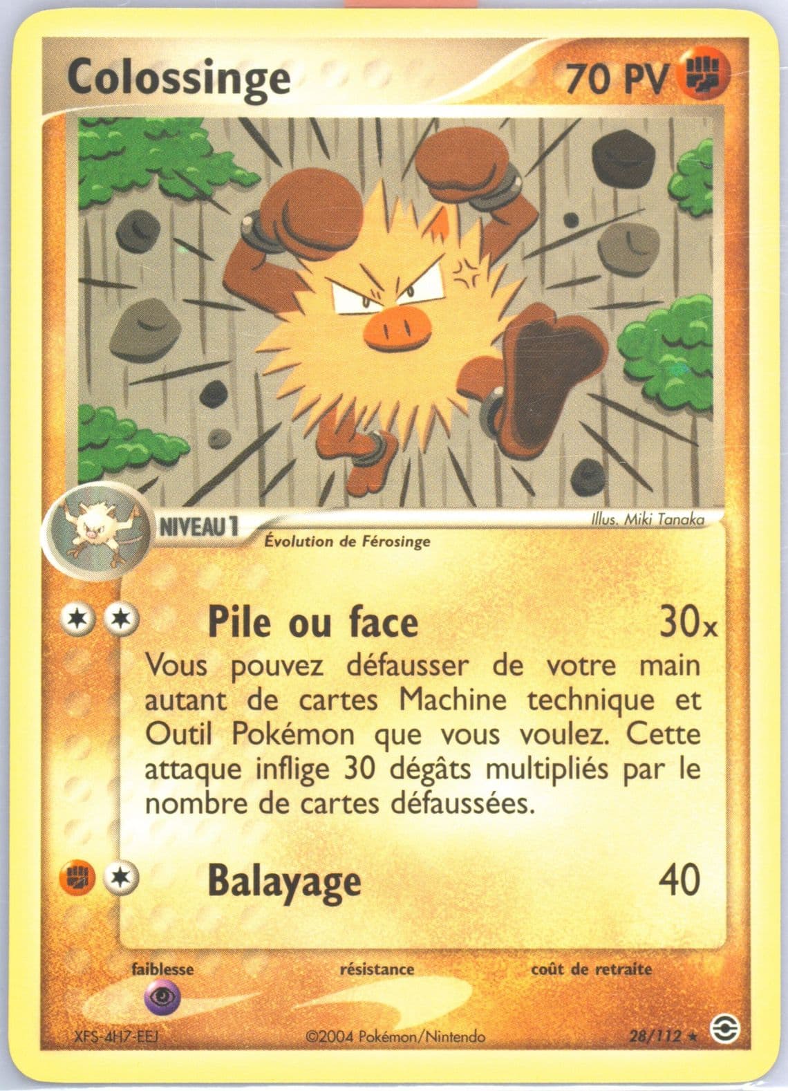 Colossinge French (28) 2004 Pokemon EX Fire Red & Leaf Green