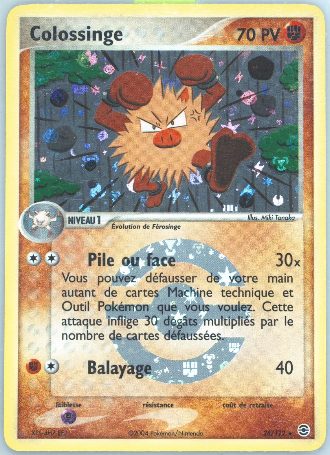 Colossinge-Reverse Foil French (28) 2004 Pokemon EX Fire Red & Leaf Green