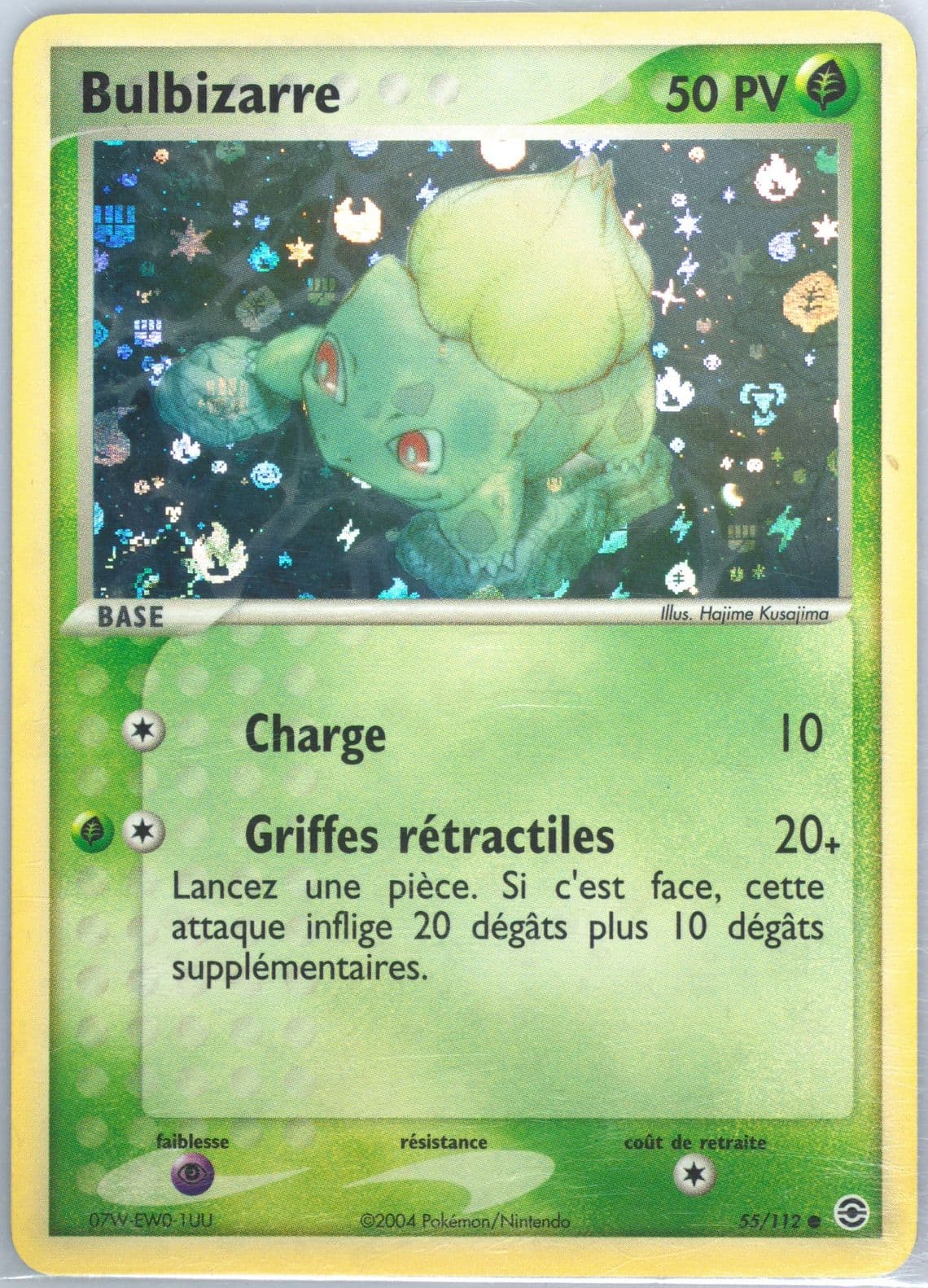 Bulbizarre-Reverse Foil French (55) 2004 Pokemon EX Fire Red & Leaf Green