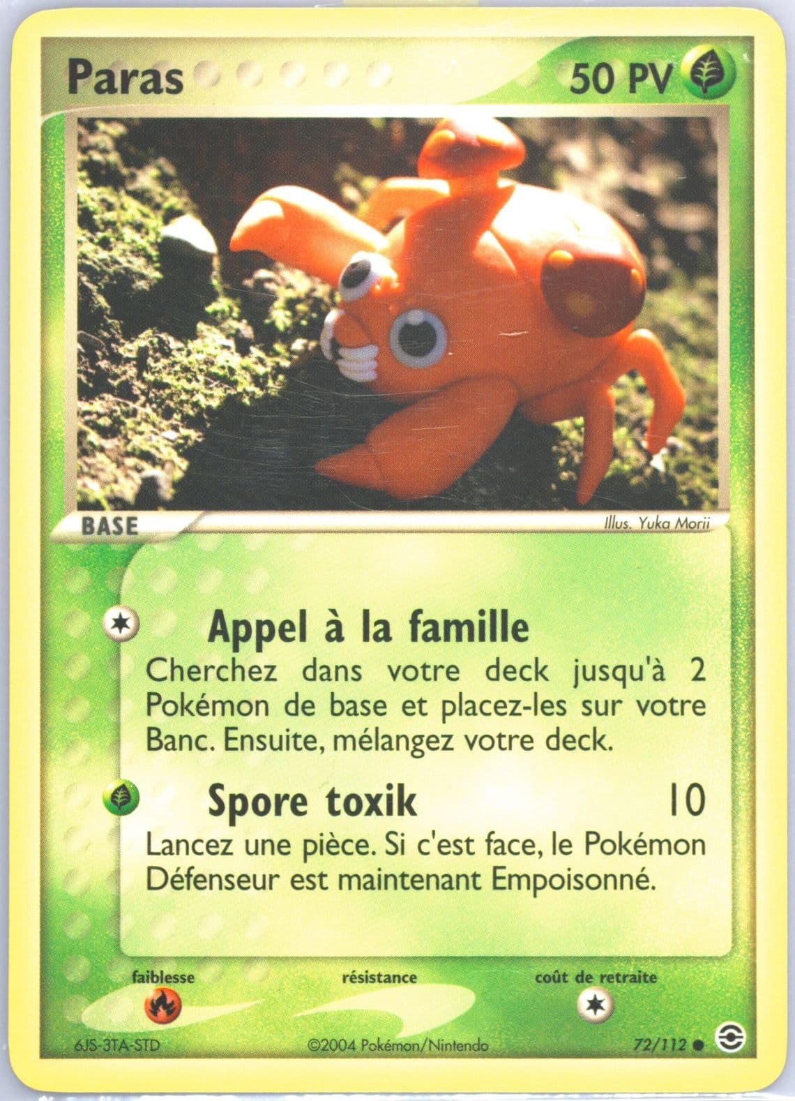 Paras French (72) 2004 Pokemon EX Fire Red & Leaf Green