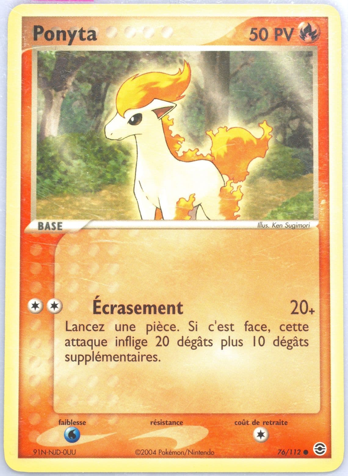 Ponyta French (76) 2004 Pokemon EX Fire Red & Leaf Green
