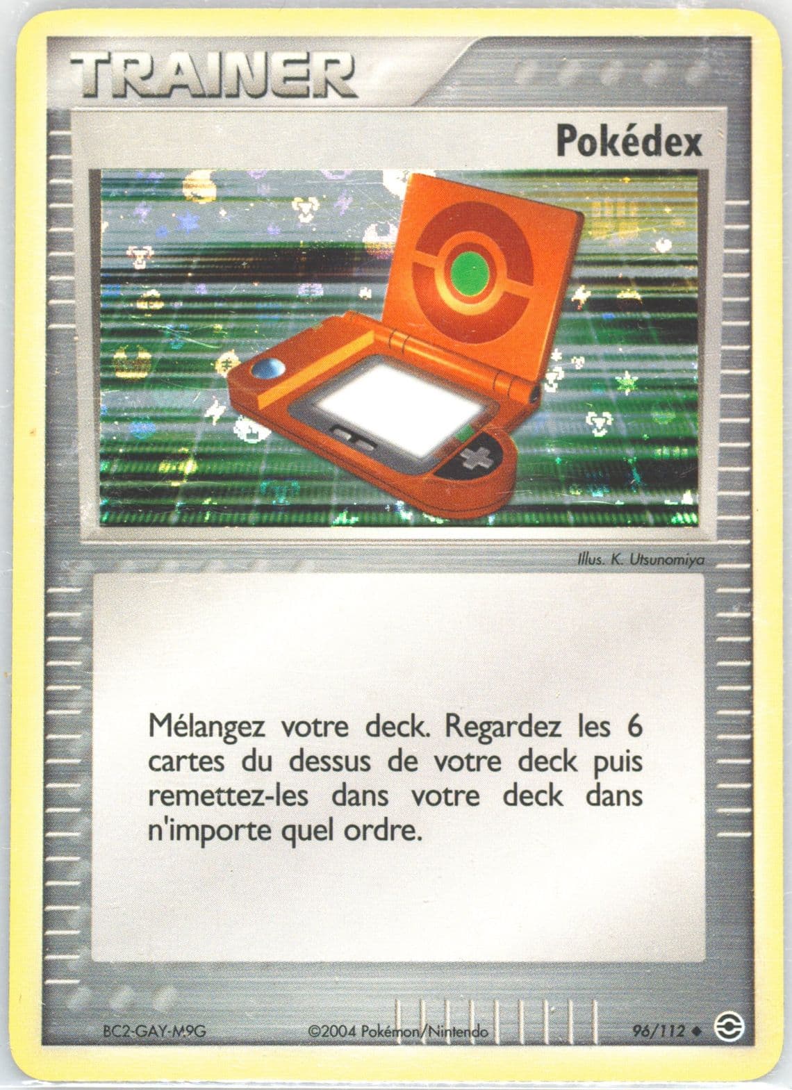 Pokedex-Reverse Foil French (96) 2004 Pokemon EX Fire Red & Leaf Green