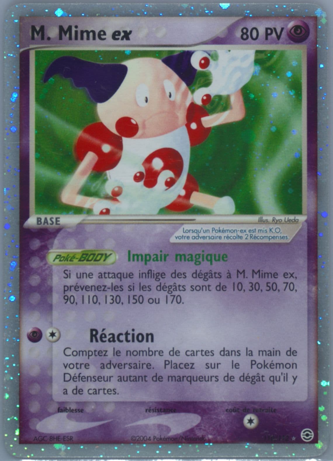 M. Mime EX-Holo French (110) 2004 Pokemon EX Fire Red & Leaf Green