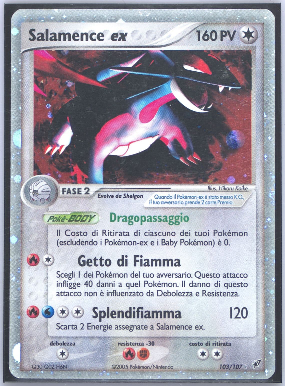 Salamence EX-Holo Italian (103) 2005 Pokemon EX Deoxys