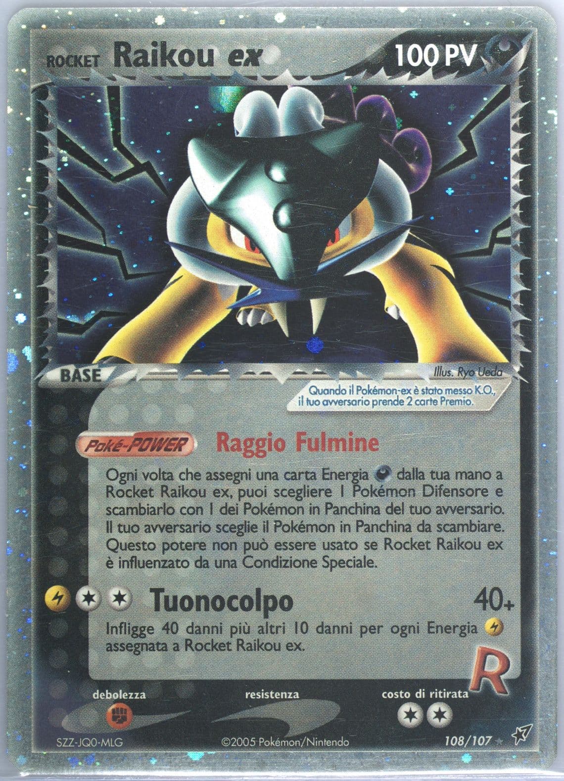 Rocket Raikou EX-Holo Italian (108) 2005 Pokemon EX Deoxys