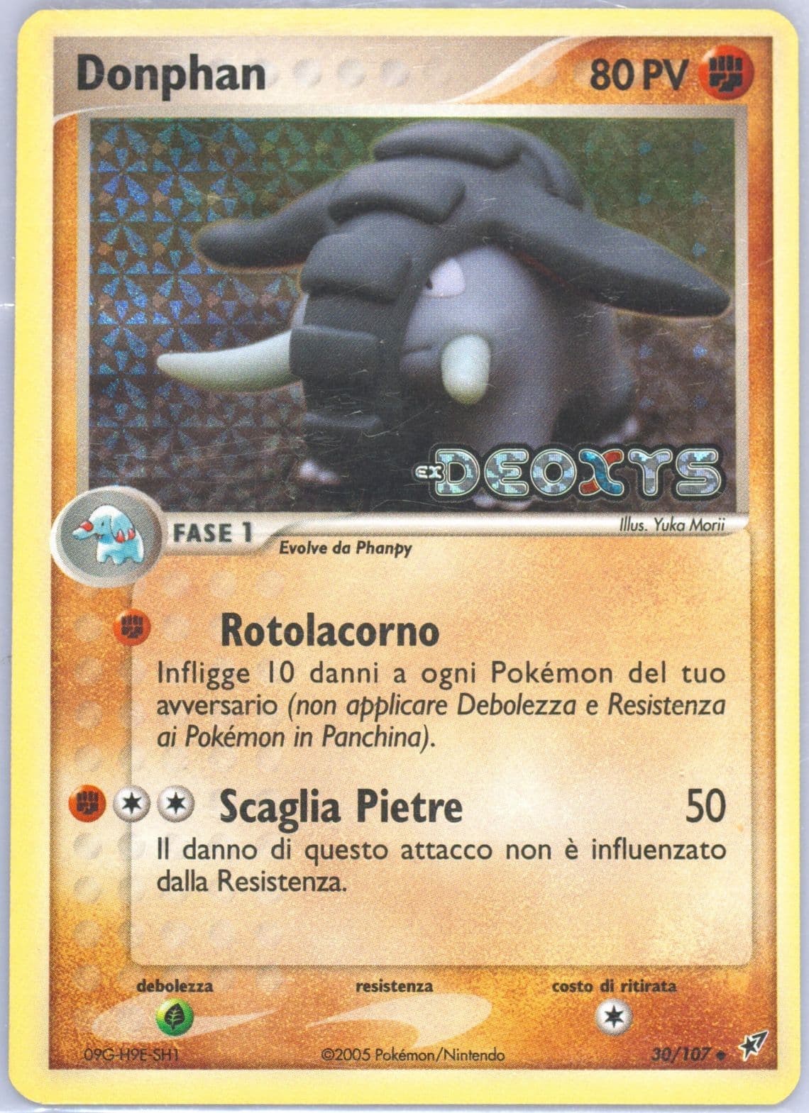 Donphan-Reverse Foil Italian (30) 2005 Pokemon EX Deoxys