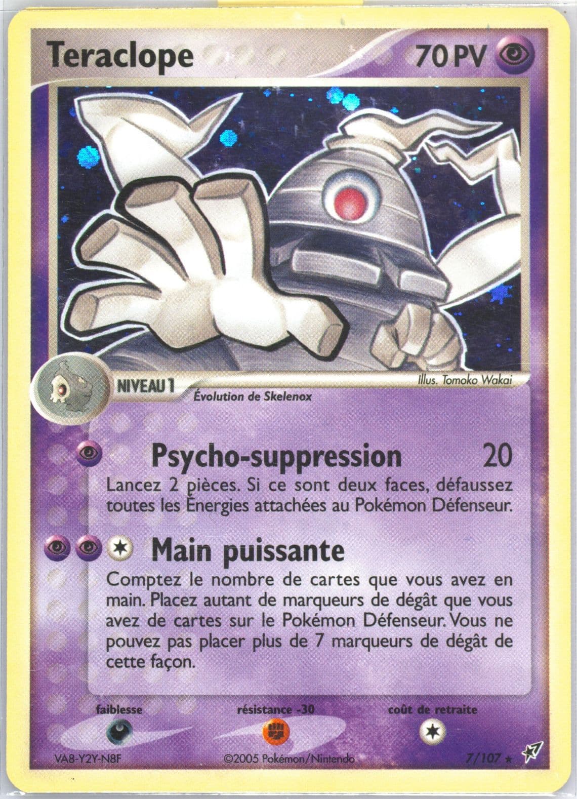Teraclope-Holo French (7) 2005 Pokemon EX Deoxys