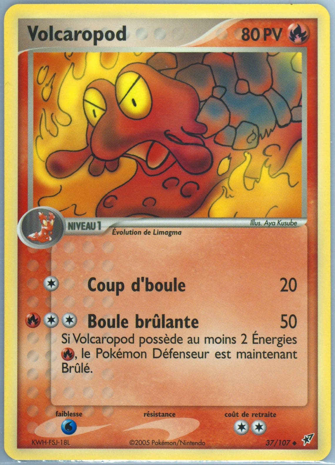 Volcaropod French (37) 2005 Pokemon EX Deoxys