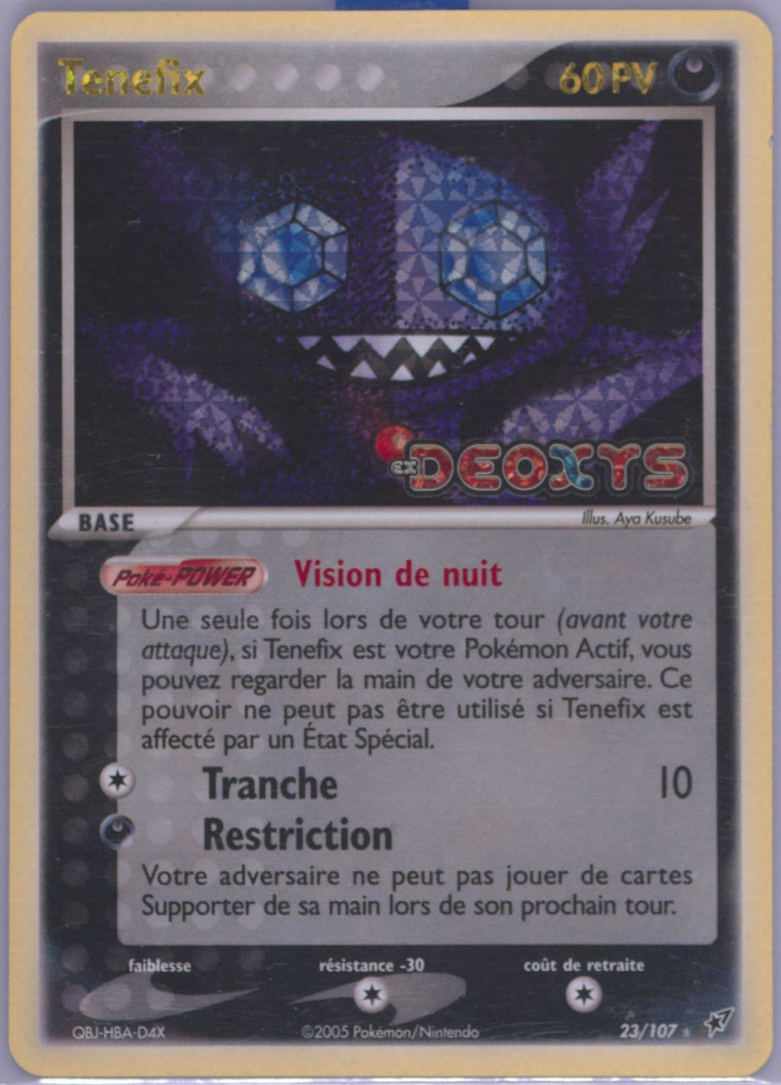Tenefix-Reverse Foil French (23) 2005 Pokemon EX Deoxys