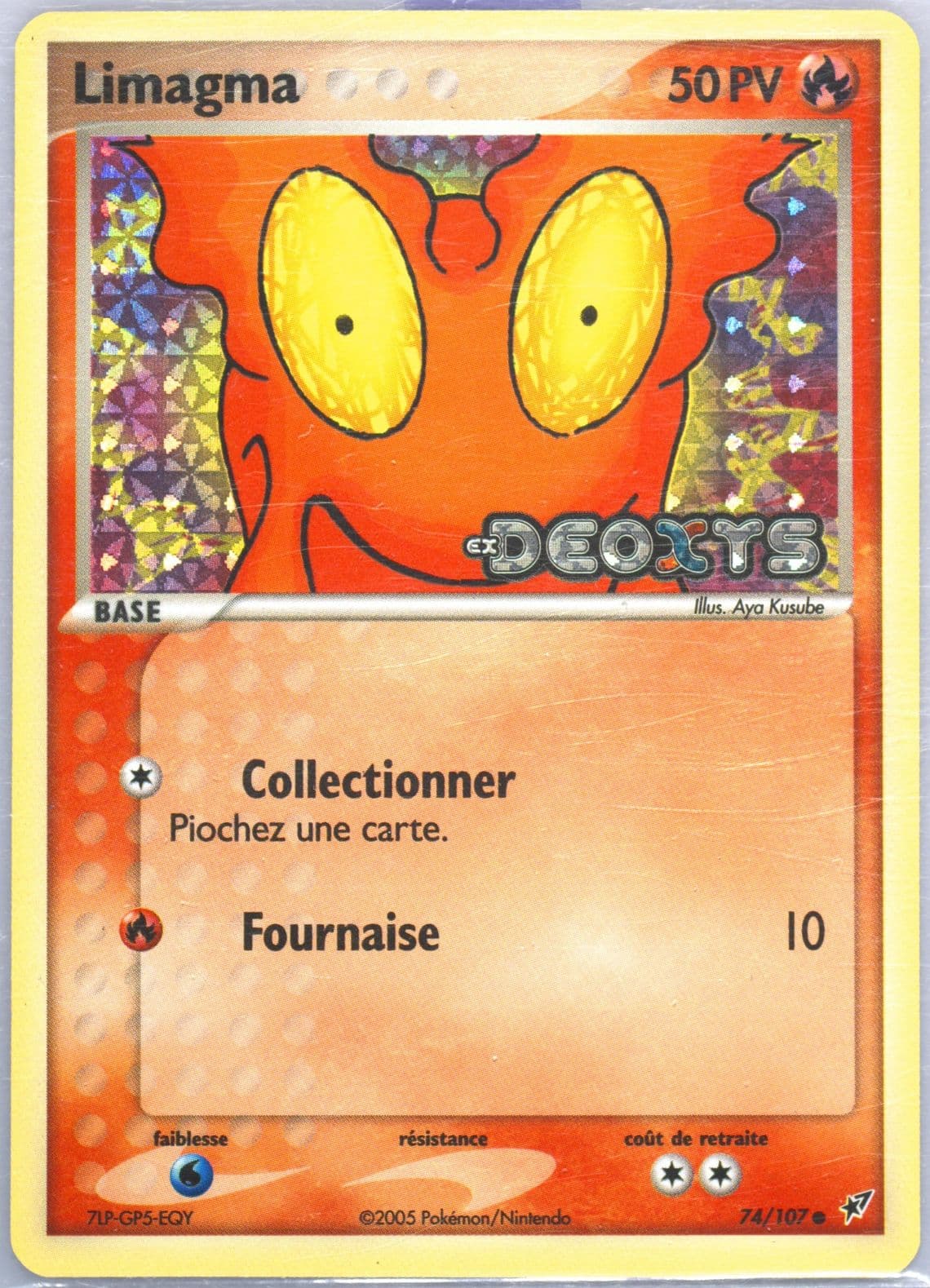 Limagma-Reverse Foil French (74) 2005 Pokemon EX Deoxys