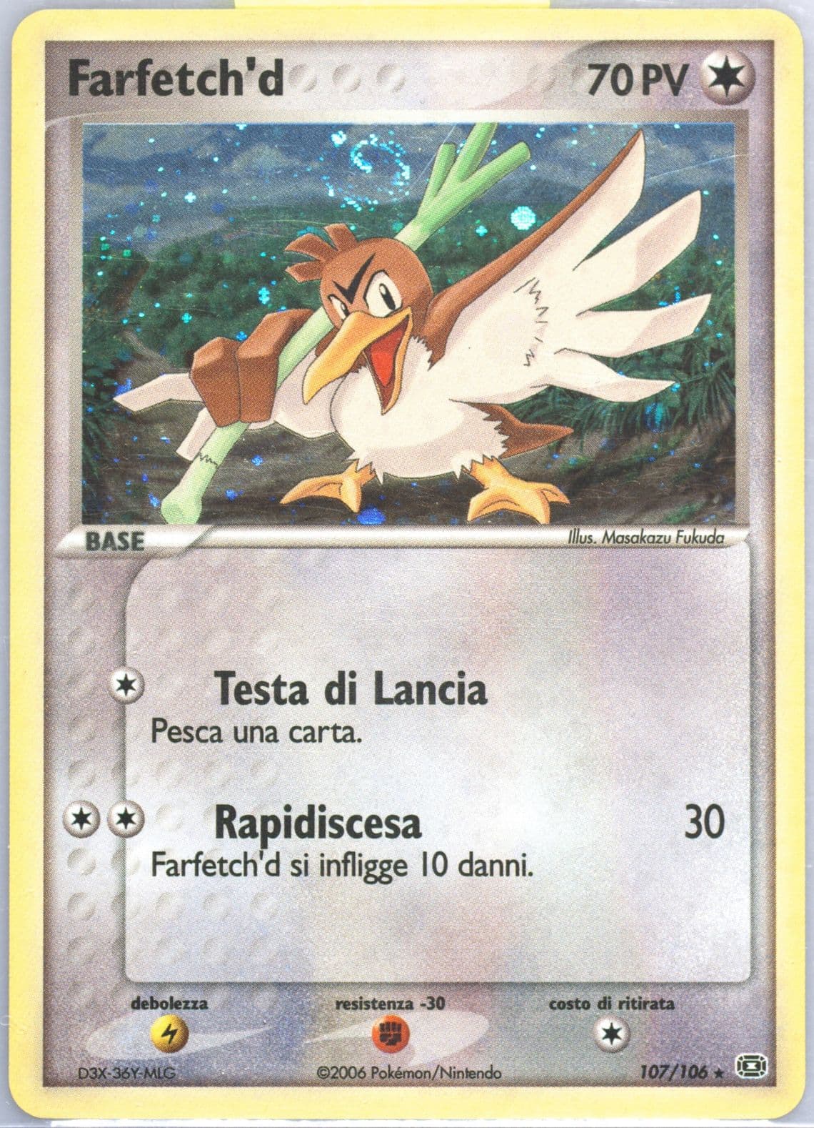 Farfetch'd-Holo Italian (107) 2005 Pokemon EX Emerald