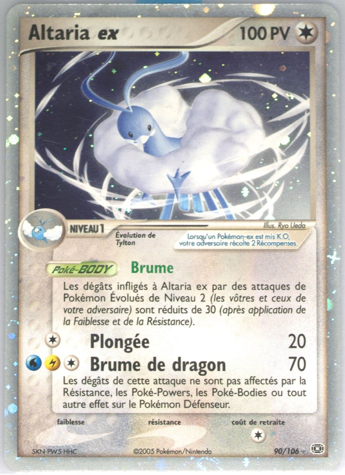 Altaria EX-Holo French (90) 2005 Pokemon EX Emerald